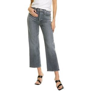 Mother Womens  The Rambler Ankle Uncommon Ground Straight Leg Jean, Grey